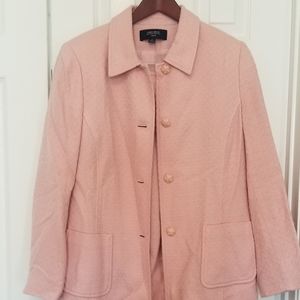 Jones Wear Pastel Pink Skirt Suit Sz 12